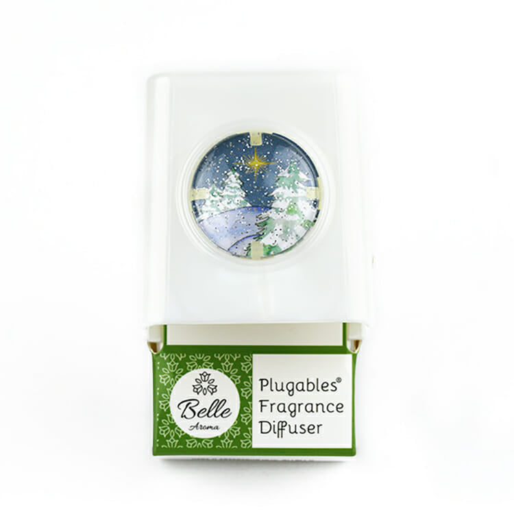Glitter Domes™ Plugables® Electric Scented Oil Diffuser - Snowy Scene No Fragrance Oil Home Fragrance Accessories