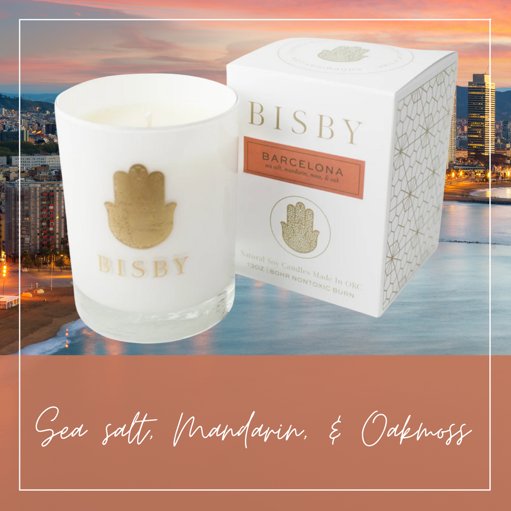 Bisby Hand-Poured Soy Candles - Global Collection Barcelona 