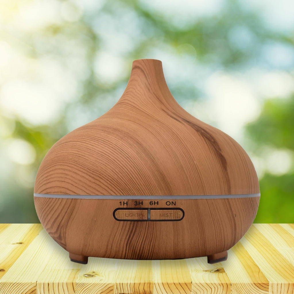 Wood Grain Teardrop Ultrasonic Essential Oil Diffuser  aromatherapy